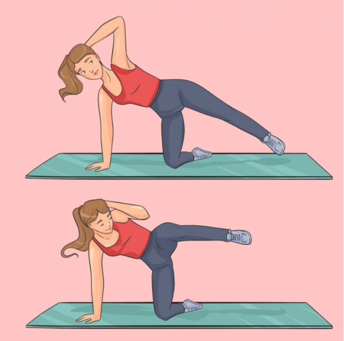 4 bài tập giúp vòng eo thon gọn: gập bụng, plank... hiệu quả miễn bàn