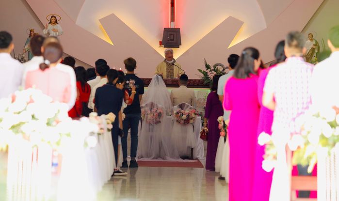 Loạt ảnh hiếm hoi trong lễ vu quy của công chúa bong bóng Bảo Thy