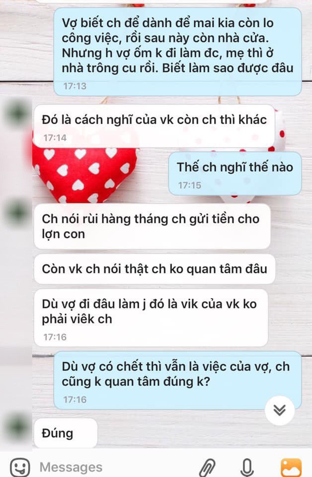 Lương 18 triệu nhưng chồng chỉ chi ra 2 triệu cho con, vợ ốm cũng kệ