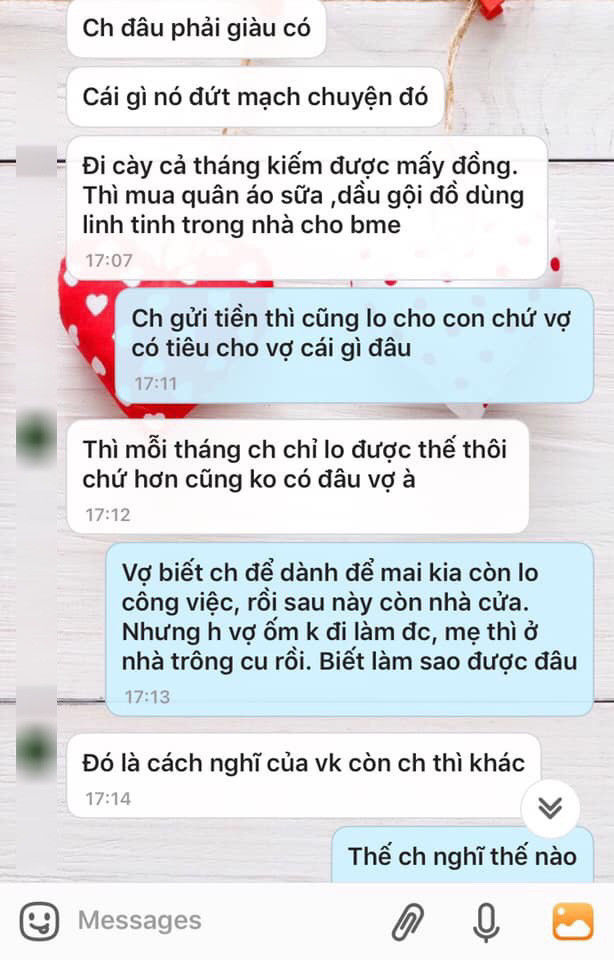 Lương 18 triệu nhưng chồng chỉ chi ra 2 triệu cho con, vợ ốm cũng kệ