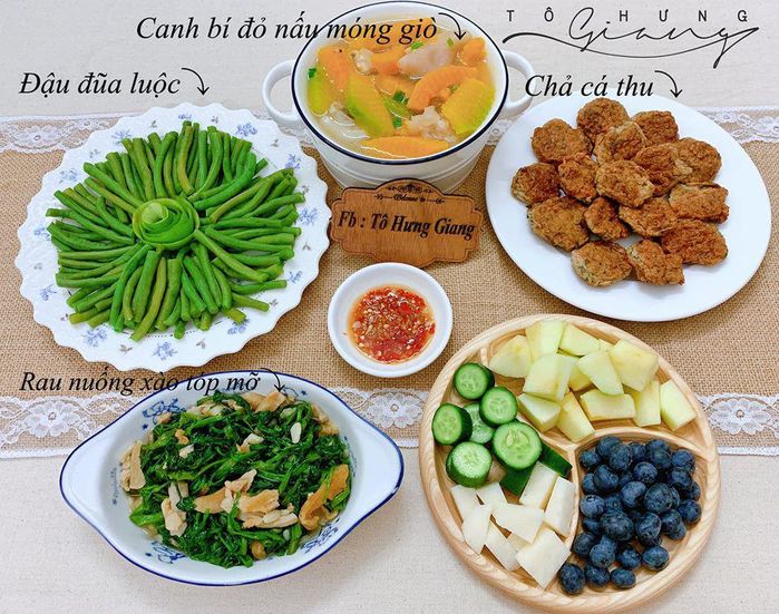 Khoe mâm cơm vừa ngon vừa đẹp, mẹ đảm Hà Nội tới tấp nhận lời khen