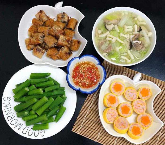 Khoe mâm cơm vừa ngon vừa đẹp, mẹ đảm Hà Nội tới tấp nhận lời khen