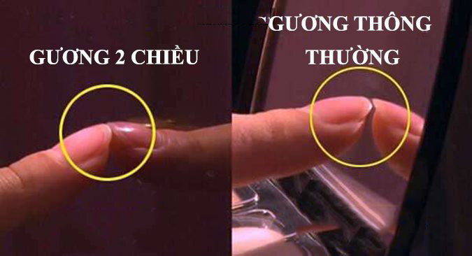 Dùng ngón tay, điện thoại phát hiện gương 2 chiều và camera quay lén