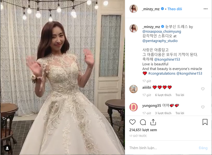 Minzy bất ngờ diện váy cưới, khoe vẻ ngoài xinh đẹp dịu dàng hiếm có