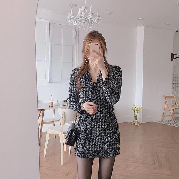 Muôn kiểu diện áo tweed sang như sao: Học Jennie “cân” set ton-sur-ton
