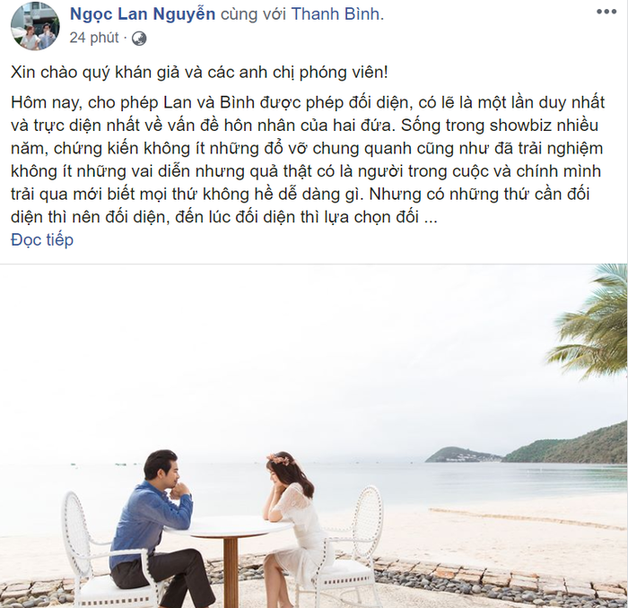 Ngọc Lan - Thanh Bình chính thức ly hôn khiến CĐM tiếc nuối