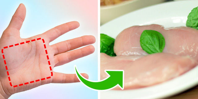 Nắm rõ quy tắc bàn tay để ước lượng thức ăn sẽ giúp bạn giữ cân nặng
