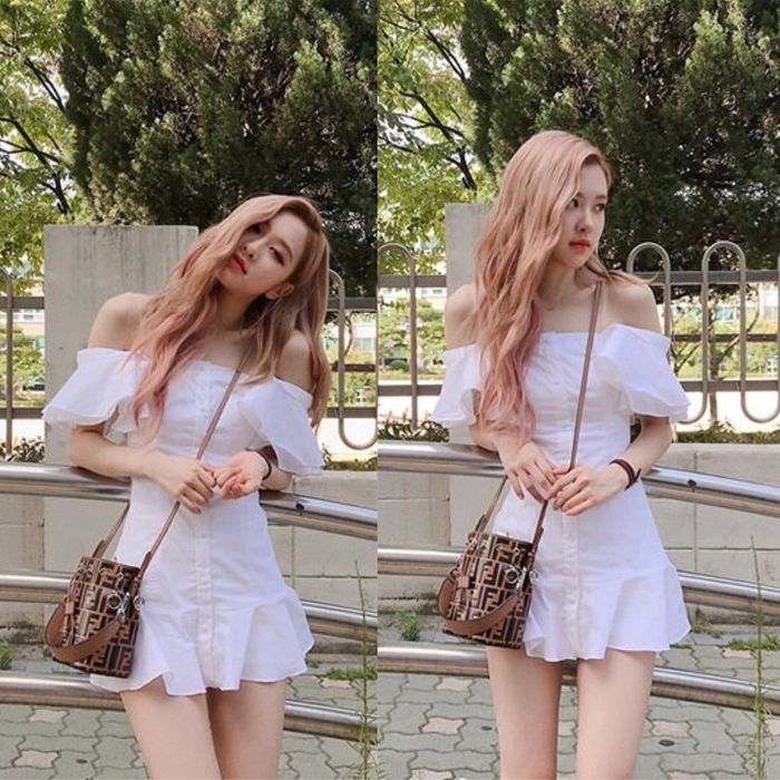 Rosé (Black Pink) xinh đẹp tựa như nàng công chúa khi diện váy trắng