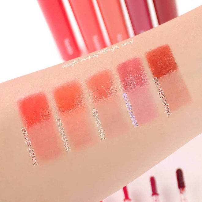 5 thỏi son tint Hàn giúp môi khô nứt cỡ nào cùng mềm mượt lại bền màu