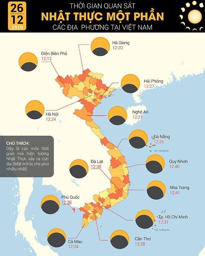 Nhật thực cuối cùng của thập kỉ, có 1-0-2 tại Việt Nam vào trưa nay