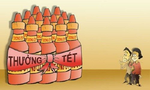 Sản phẩm tặng Tết không đáp ứng đủ giá trị tiền thưởng có thể từ chối