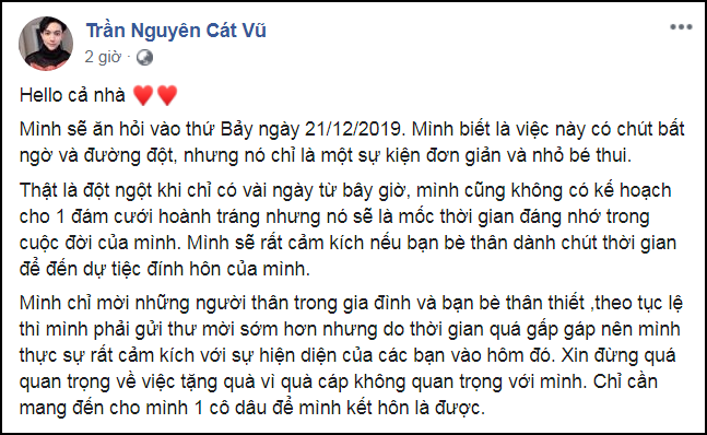 Tim bất ngờ thông báo ăn hỏi sau 1 năm ly hôn Trương Quỳnh Anh