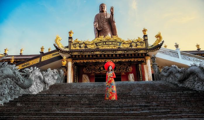 Tìm về An Giang thưởng ngoạn cảnh đẹp xuất thần nơi chùa Kim Tiên