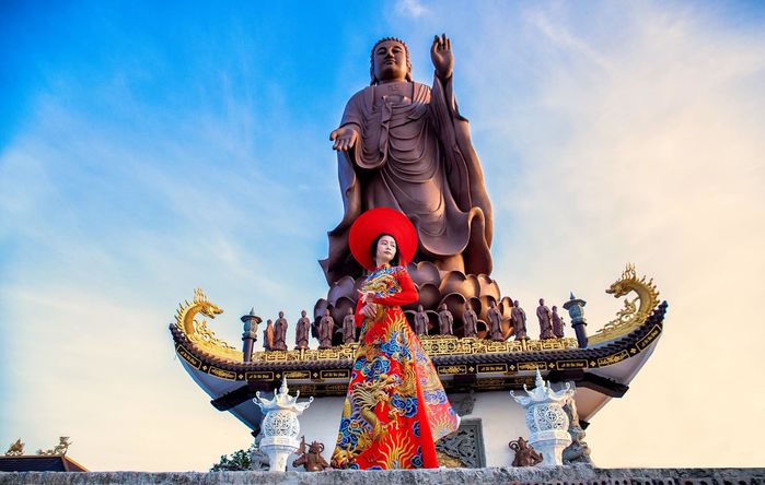 Tìm về An Giang thưởng ngoạn cảnh đẹp xuất thần nơi chùa Kim Tiên