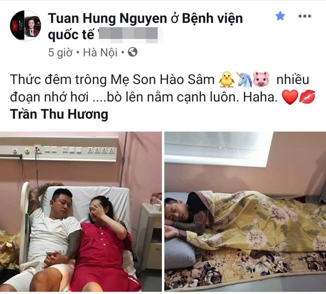 Tuấn Hưng gây sốt với khoảnh khắc không rời nửa bước khi vợ mới sinh