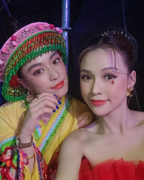 Vũ Cát Tường khoe lưng trần, Lan Ngọc sexy bên Ngô Kiến Huy