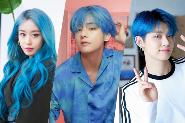 Màu tóc sao Hàn lăng xê năm 2020: Tóc hồng nhạt, xanh dương chiếm sóng