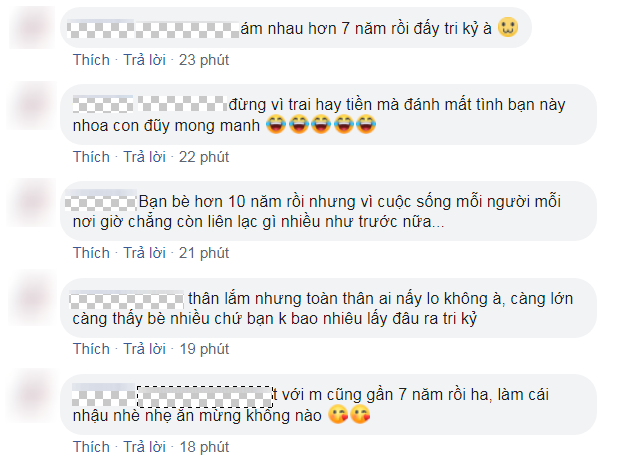 Tri kỷ: Trung bình cứ 7 năm lại vơi 1 nửa bạn bè?