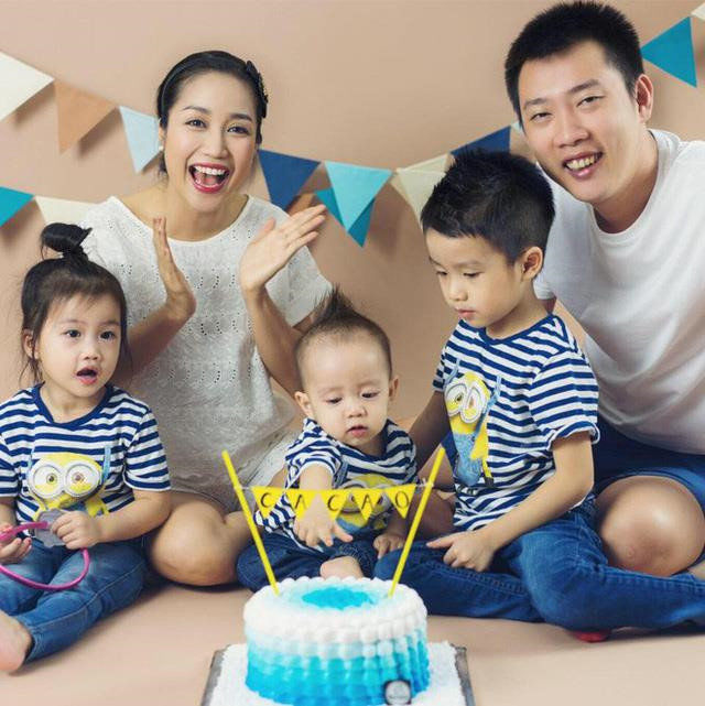 Gia đình sao Việt đông con: Lý Hải 4 nhóc, Hằng Túi vượt mặt với 5 bé