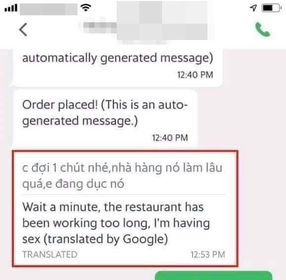 Anh Tây hủy đơn vì shipper gây hiểu nhầm