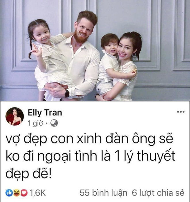 Elly Trần lần đầu xuất hiện gợi cảm sau thông tin chồng Tây ngoại tình