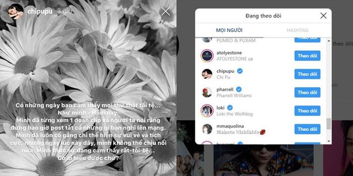 Gil Lê hủy theo dõi Chi Pu trên mạng xã hội khiến fan tiếc nuối