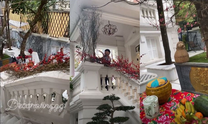 Hà Tăng và dàn sao tất bật trang hoàng nhà cửa đón Tết