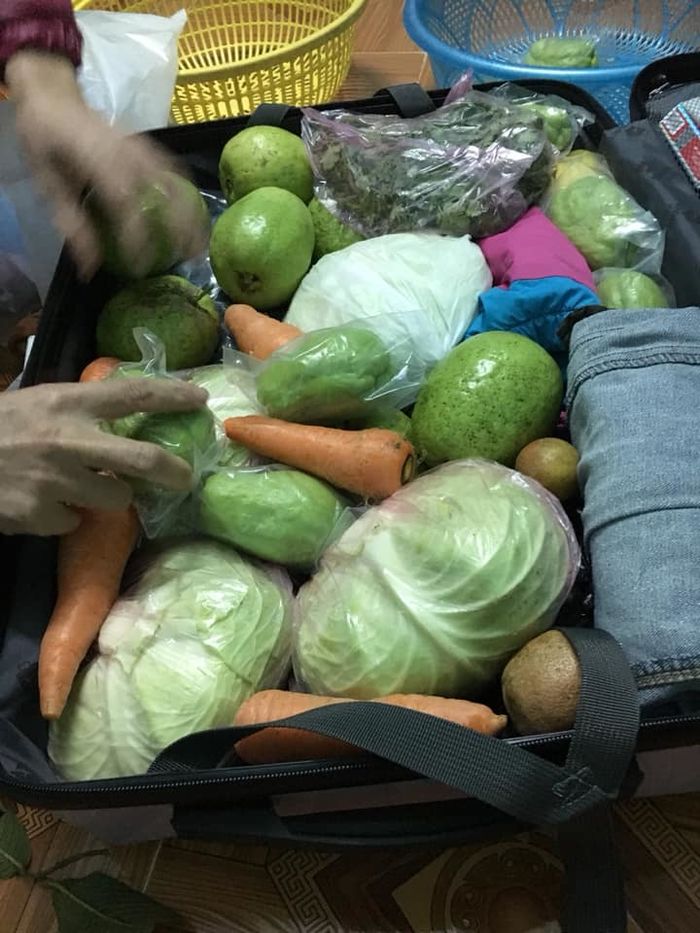 Hành trang lên thành phố ngày đầu năm của CĐM: Va li chất đầy đồ ăn