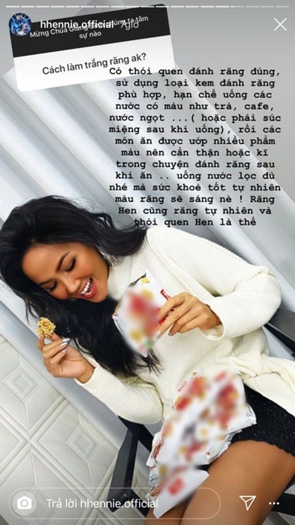 H’Hen Niê chỉ cách làm trắng răng đón Tết đơn giản tại nhà