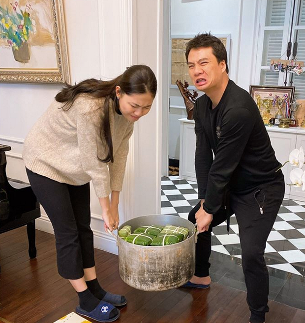 Sao Việt tất bật đón Tết: Diễm My đi tảo mộ, Thanh Tú gói bánh chưng