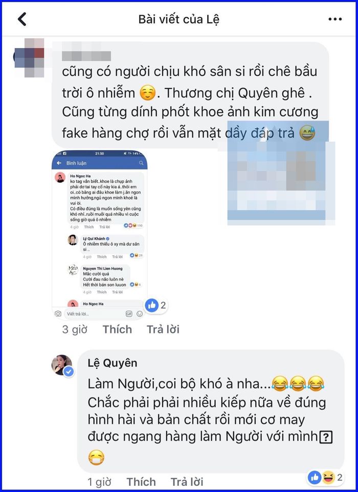 Nam Em tỏ ra bình thản, Ngọc Trinh hài hước xin tha khi bị cà khịa