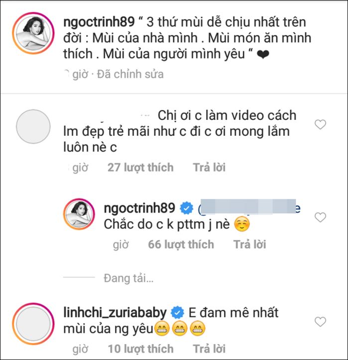 Ngọc Trinh khẳng định với người hâm mộ chưa từng trải qua PTTM