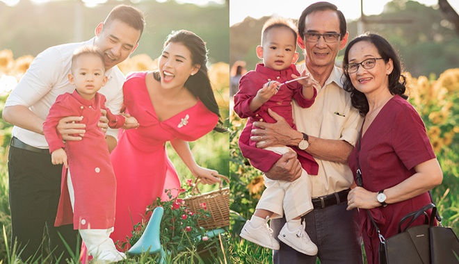 Những bức ảnh sum họp gia đình ngày Tết của sao Việt gây sốt