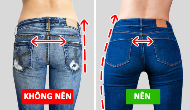 Mẹo thời trang: Quần jeans có túi gần nhau giúp nâng mông hiệu quả