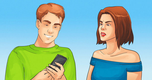 Nhìn điện thoại cười bí ẩn dễ khiến nhiều cặp đôi đường ai nấy đi