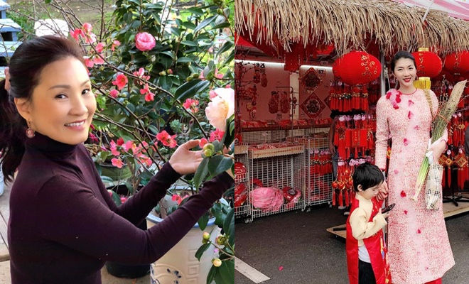 Sao Việt đón Tết ở nước ngoài: Việt Hương sum vầy bên chồng con
