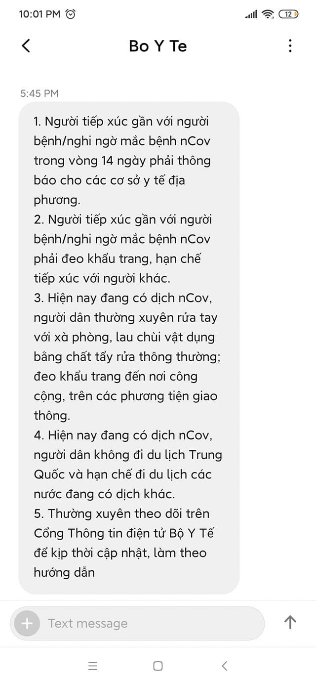 Giữa tâm dịch Corona: Chẳng ai nhắn tin đều đặn với bạn hơn Bộ Y Tế