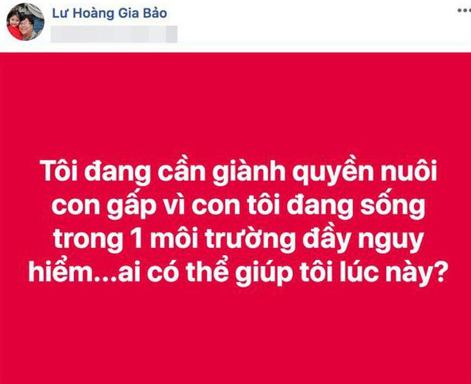 Diễn viên Gia Bảo tố vợ cũ gây khó dễ không cho gặp con