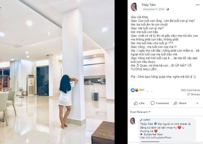 Bà cụ non nhà Thủy Tiên: Tranh cãi với mẹ về Valentine như người lớn