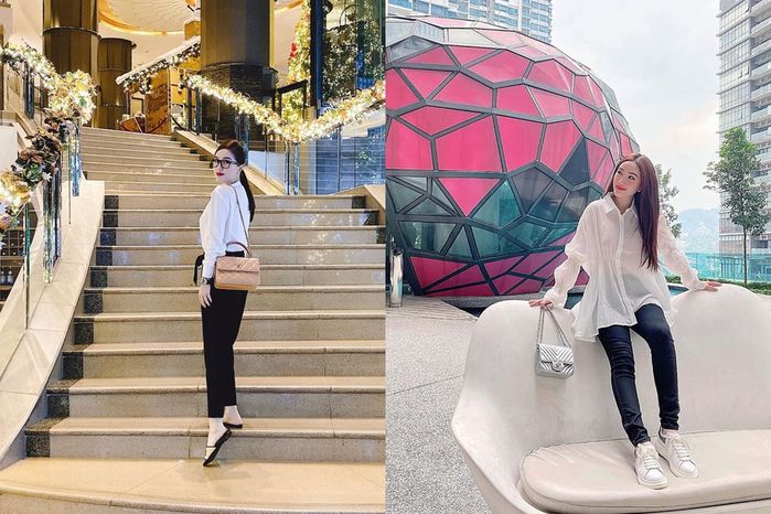 Bảo Thy khoe kho hàng hiệu: Tay chơi thứ thiệt, giày và túi xếp tầng