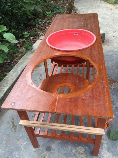 Ông chồng của năm: Không muốn vợ đau lưng đã tự chế ra bồn rửa bát