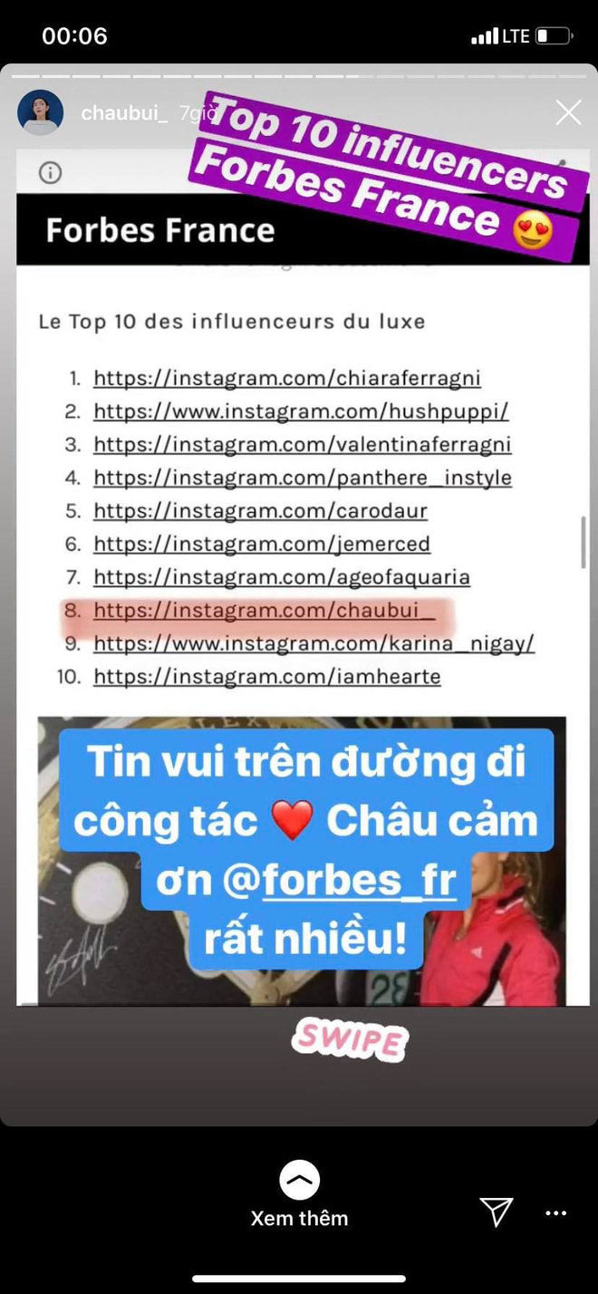 Châu Bùi lọt top 10 nhân vật có tầm ảnh hưởng thời trang thế giới
