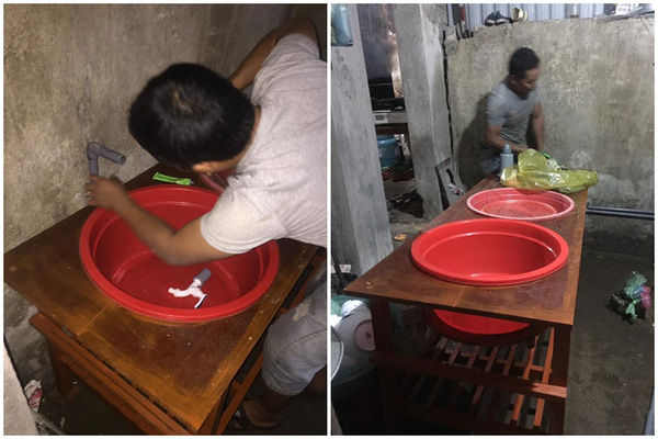 Ông chồng của năm: Không muốn vợ đau lưng đã tự chế ra bồn rửa bát