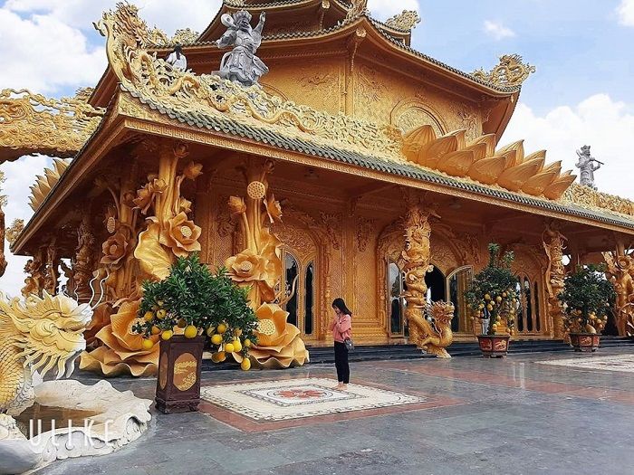 Chùa Phúc Lâm vàng rực rỡ được mệnh danh là “Thái Lan thu nhỏ”