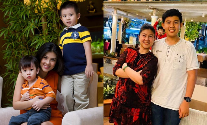Con trai Phước Sang - Kim Thư ra dáng hot boy ở tuổi 13