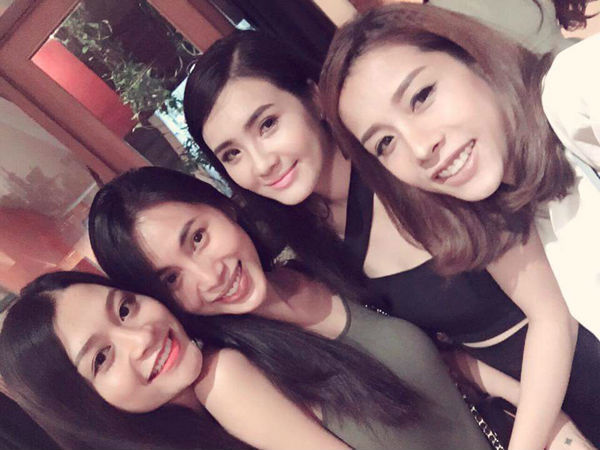 Em gái Công Vinh tuân thủ quy tắc che mặt khi chụp hình cùng Bánh Gạo