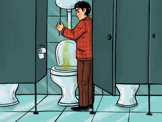 Kẽ hở dưới ở cửa toilet công cộng: Tưởng vô ý nhưng vô cùng hữu ích