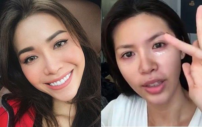 Rũ bỏ lớp trang điểm: Tiểu Vy lộ quầng thâm, Ngọc Trinh kém sắc hẳn