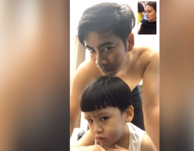 Ngọc Lan bất ngờ chia sẻ video của con trai và Thanh Bình