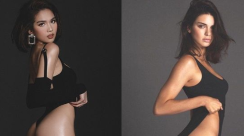 Ngọc Trinh liên tục bị CĐM soi bằng chứng bắt chước Kendall Jenner